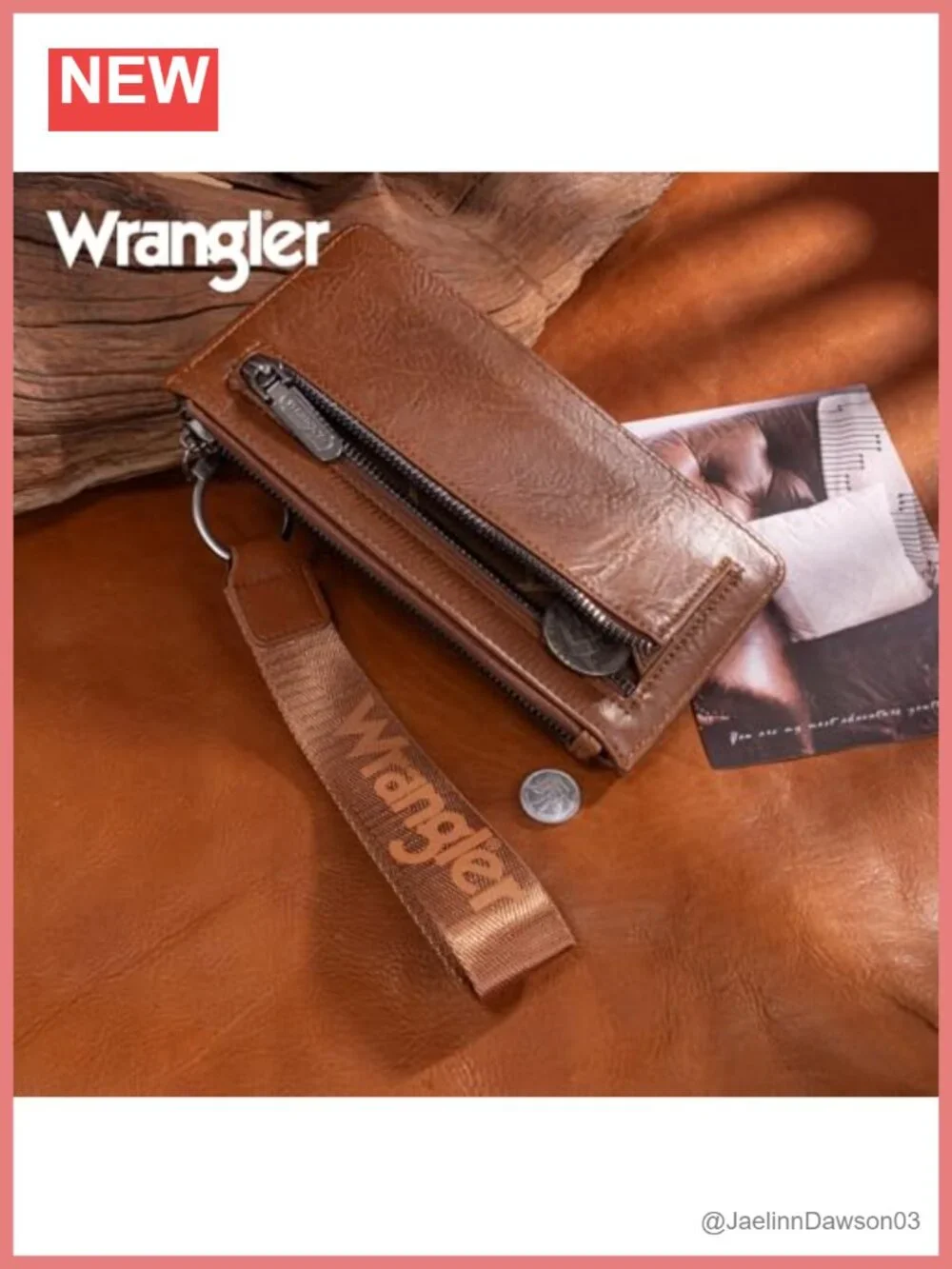 Wrangler Western RFID Blocking Bifold Wristlet Wallet for Women